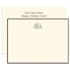 Triple Thick Classic Monogram Border Flat Note Cards Image 1 of 5